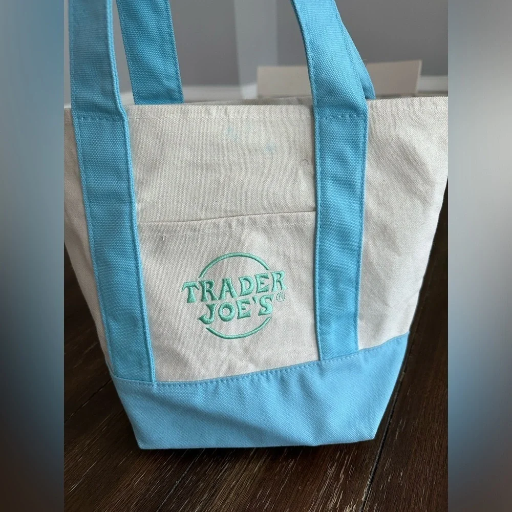 Trader Joe’s pastel tote bag